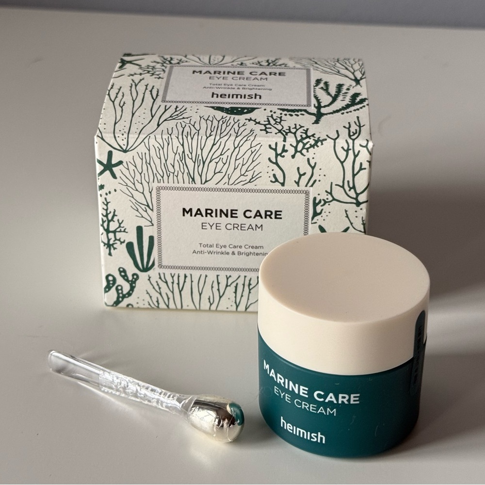 K-beauty heimish Marine Care Eye Cream with Massager